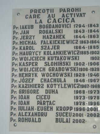 Präster i den katolska kyrkan i Cacica.